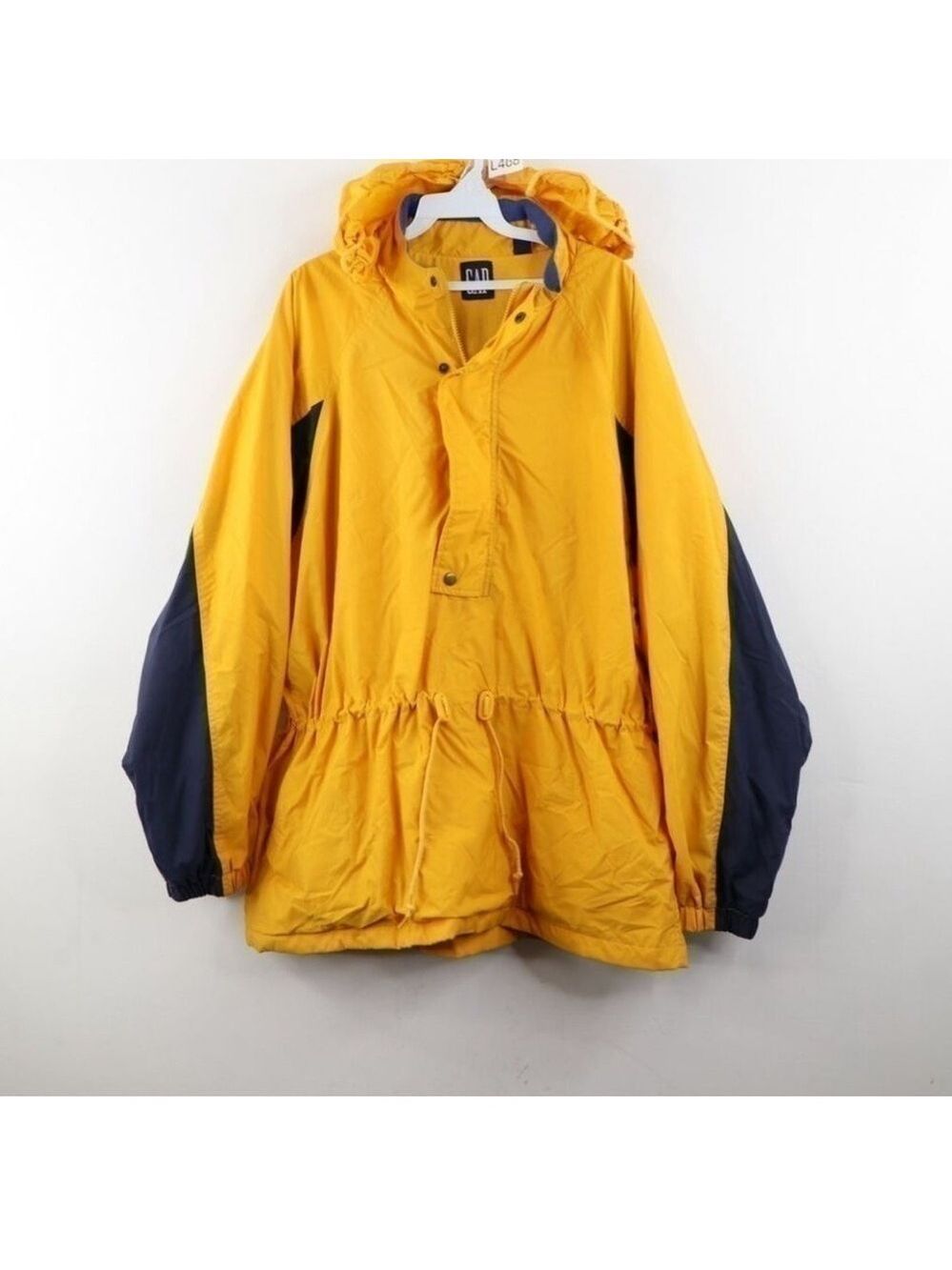 Vintage 90s GAP Streetwear Men’s Hooded Color Block Skiing Windbreaker Jacket L
